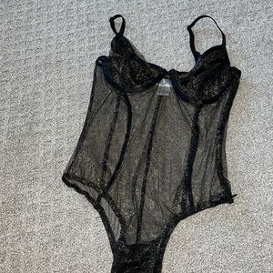 Iheartraves mesh shimmer body suit